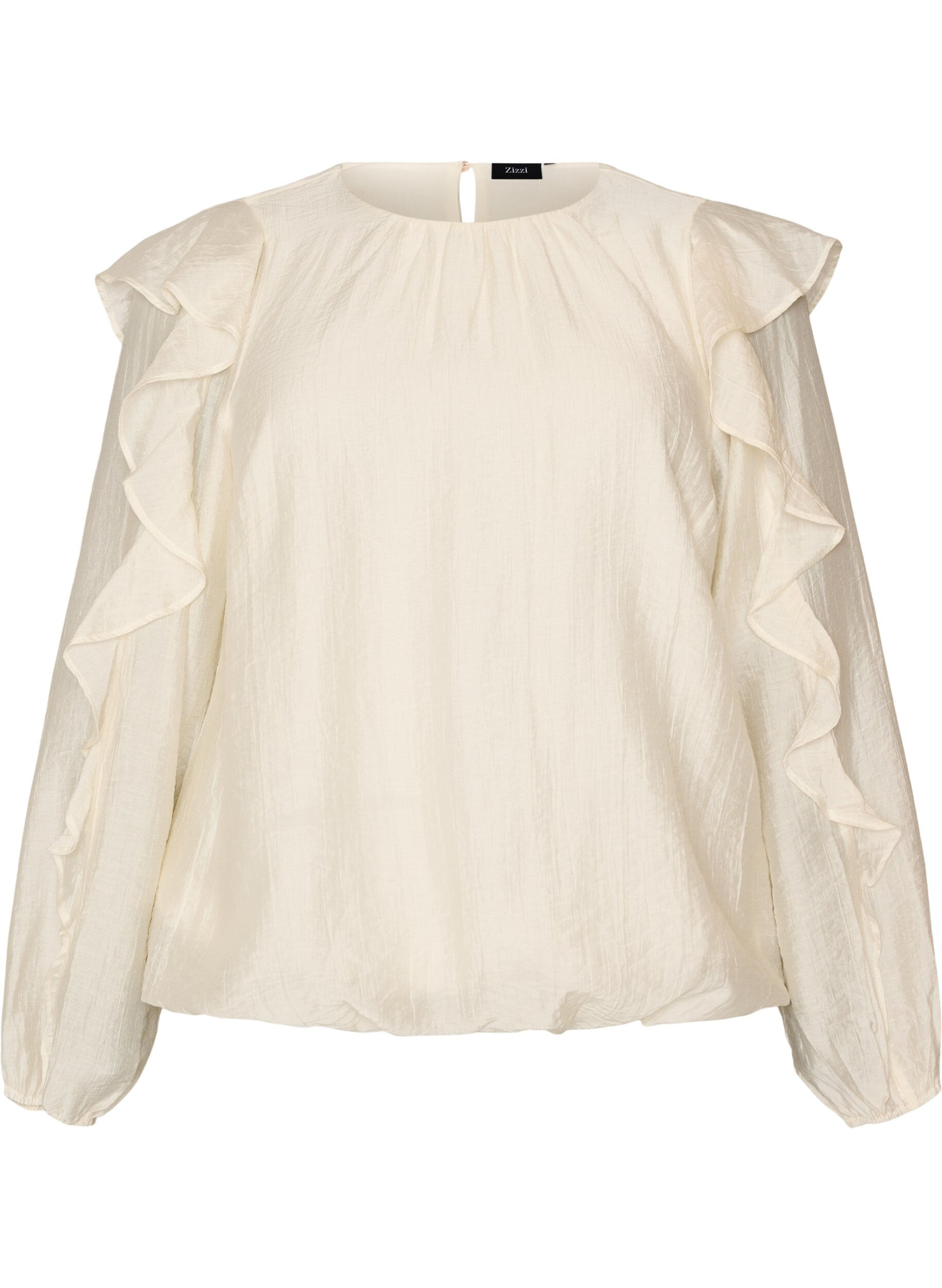 Blouse avec volants et coupe ballon