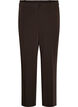 Pantalon de tailleur taille haute avec plis marqu&eacute;s, Marron, Packshot image number 0