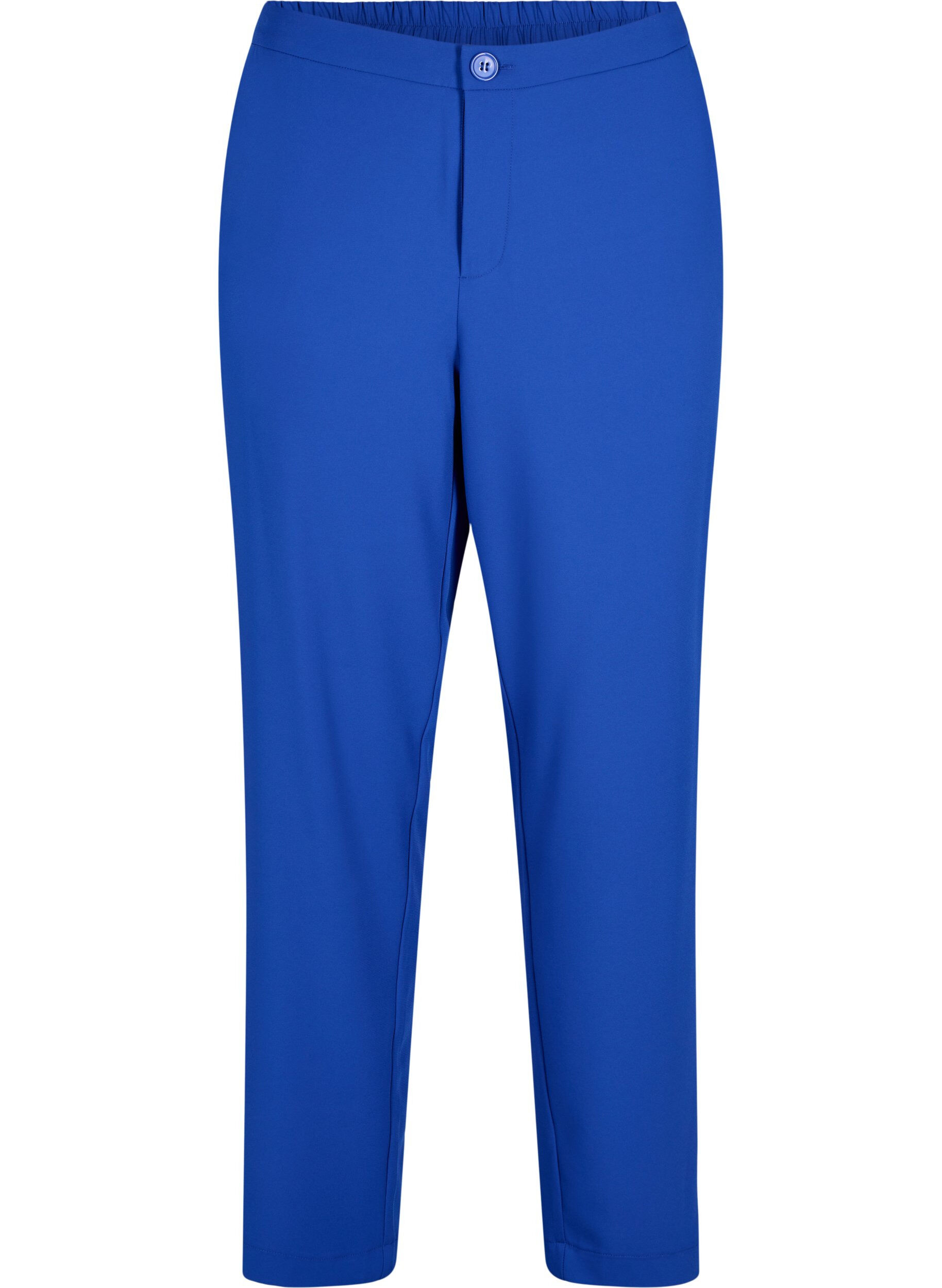 Zizzi Pantalon classique avec poches, Bleu, Packshot image number 0