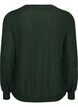 Blouse avec texture verticale et fils scintillants, Vert, Packshot image number 1