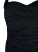 Maillot de bain matelass&eacute; avec draperies, Noir, Packshot image number 2