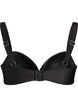 Haut de bikini avec armatures et drap&eacute;, Noir, Packshot image number 1