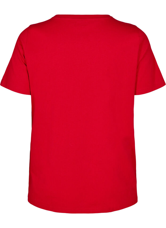 T-shirt en coton avec motif, Salsa w. Hearts, Packshot image number 1