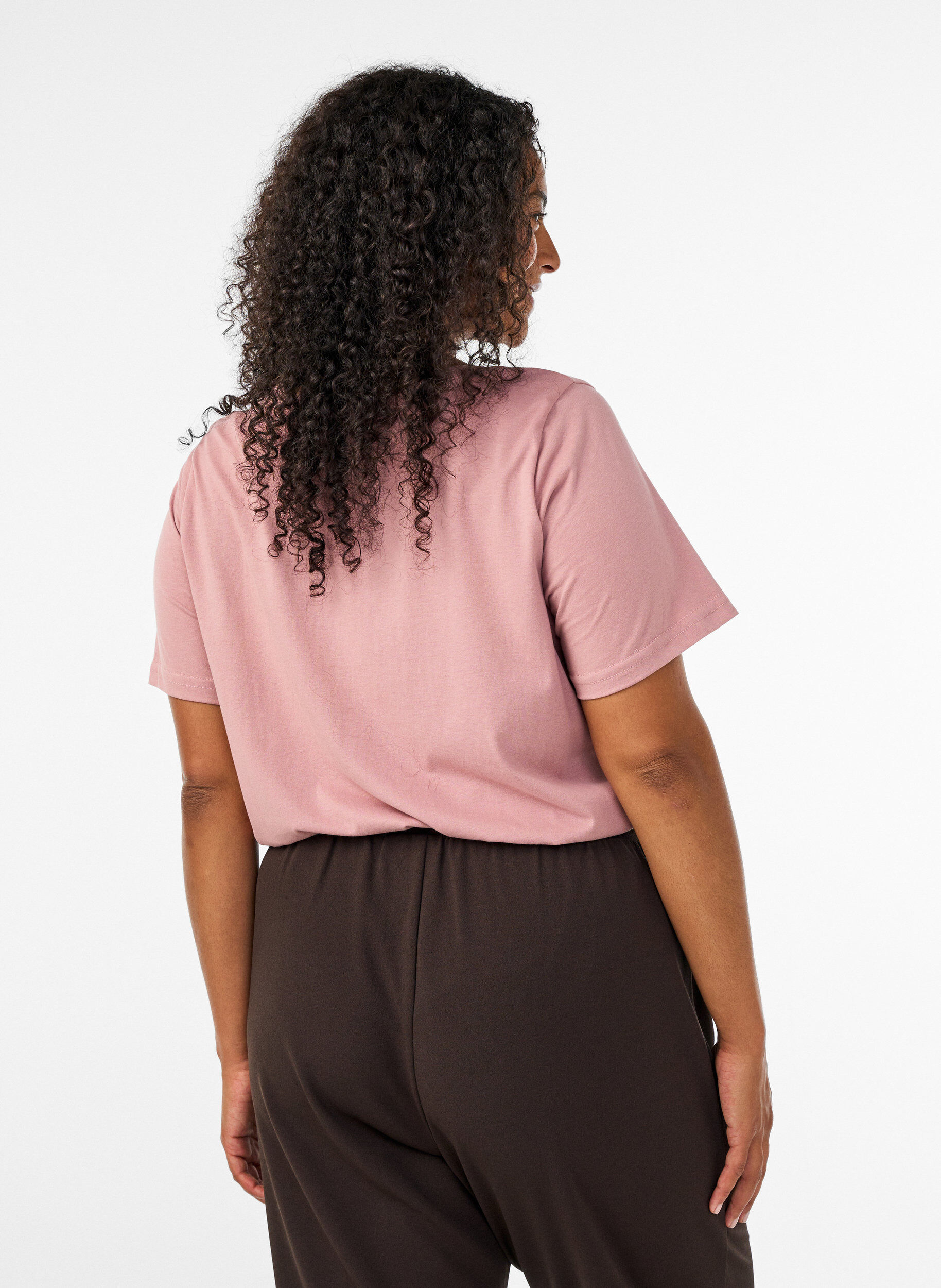 ZizziT-shirt imprim&eacute;, Rose poudr&eacute;e, Model image number 2