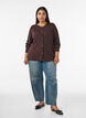 Cardigan en maille avec broderie ajour&eacute;e en forme de c&oelig;ur, Marron, Model image number 1