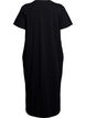 Robe T-shirt midi avec col en V, Noir, Packshot image number 1