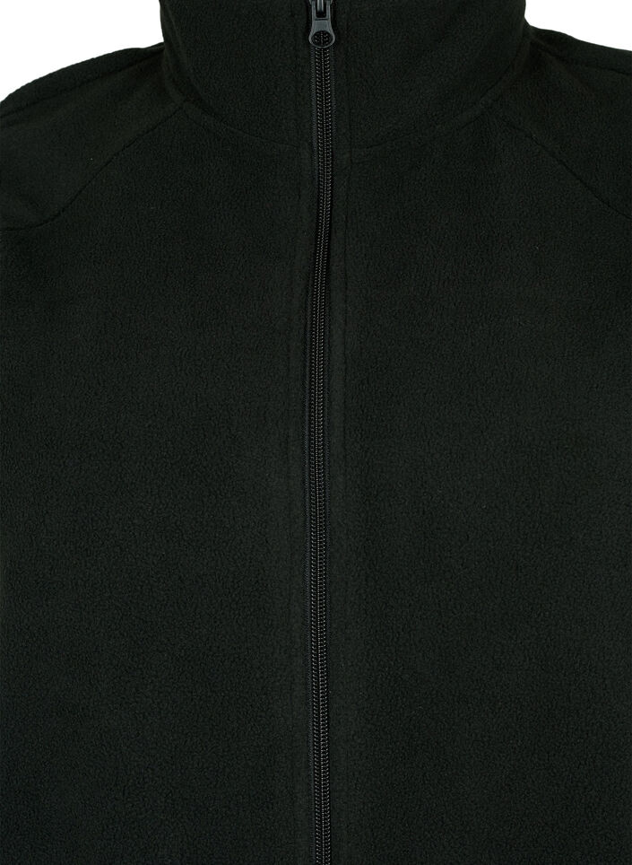 Gilet en polaire avec poches, Noir, Packshot image number 2