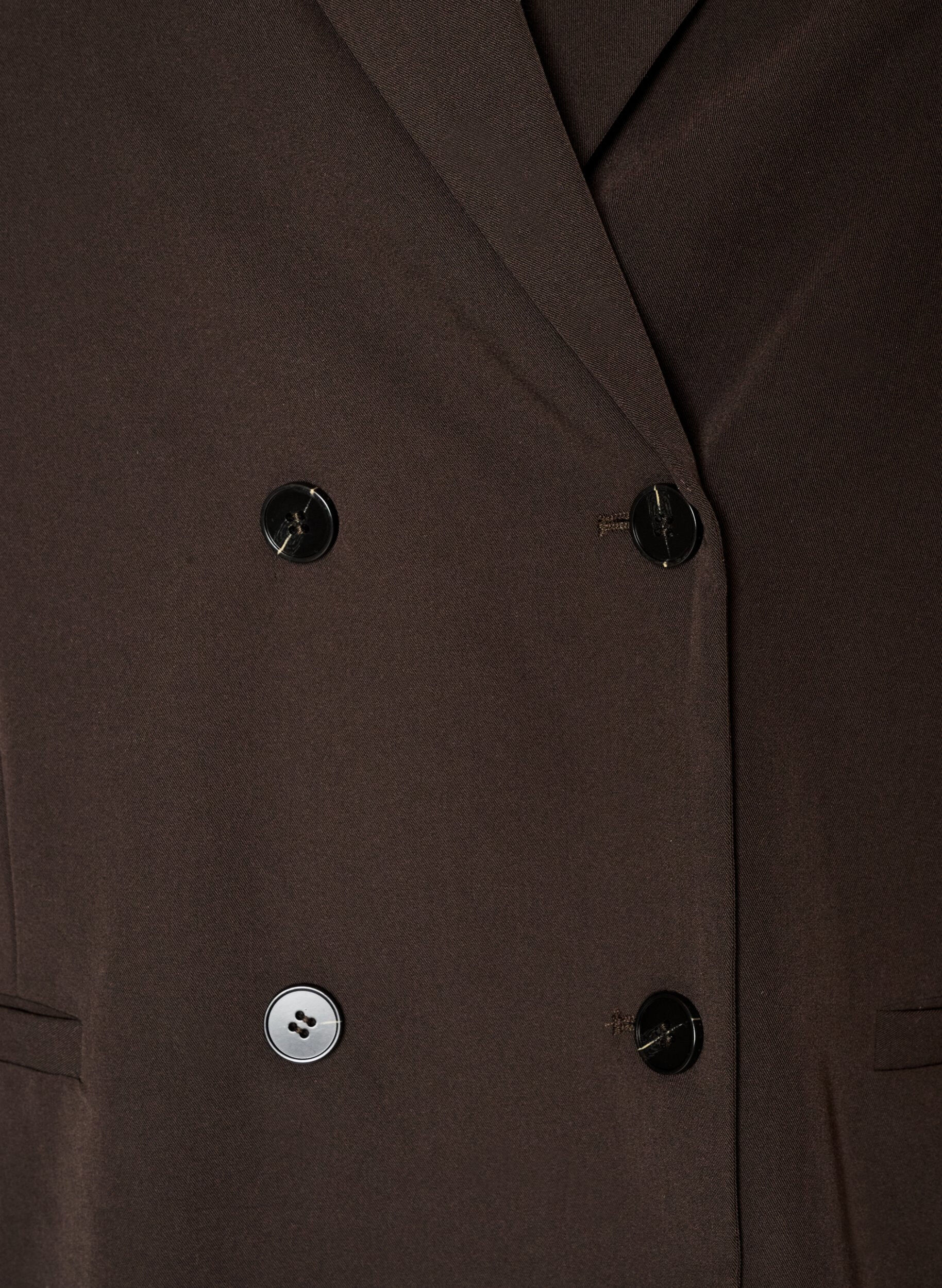 ZizziBlazer crois&eacute; &agrave; la coupe ample, Marron, Packshot image number 2
