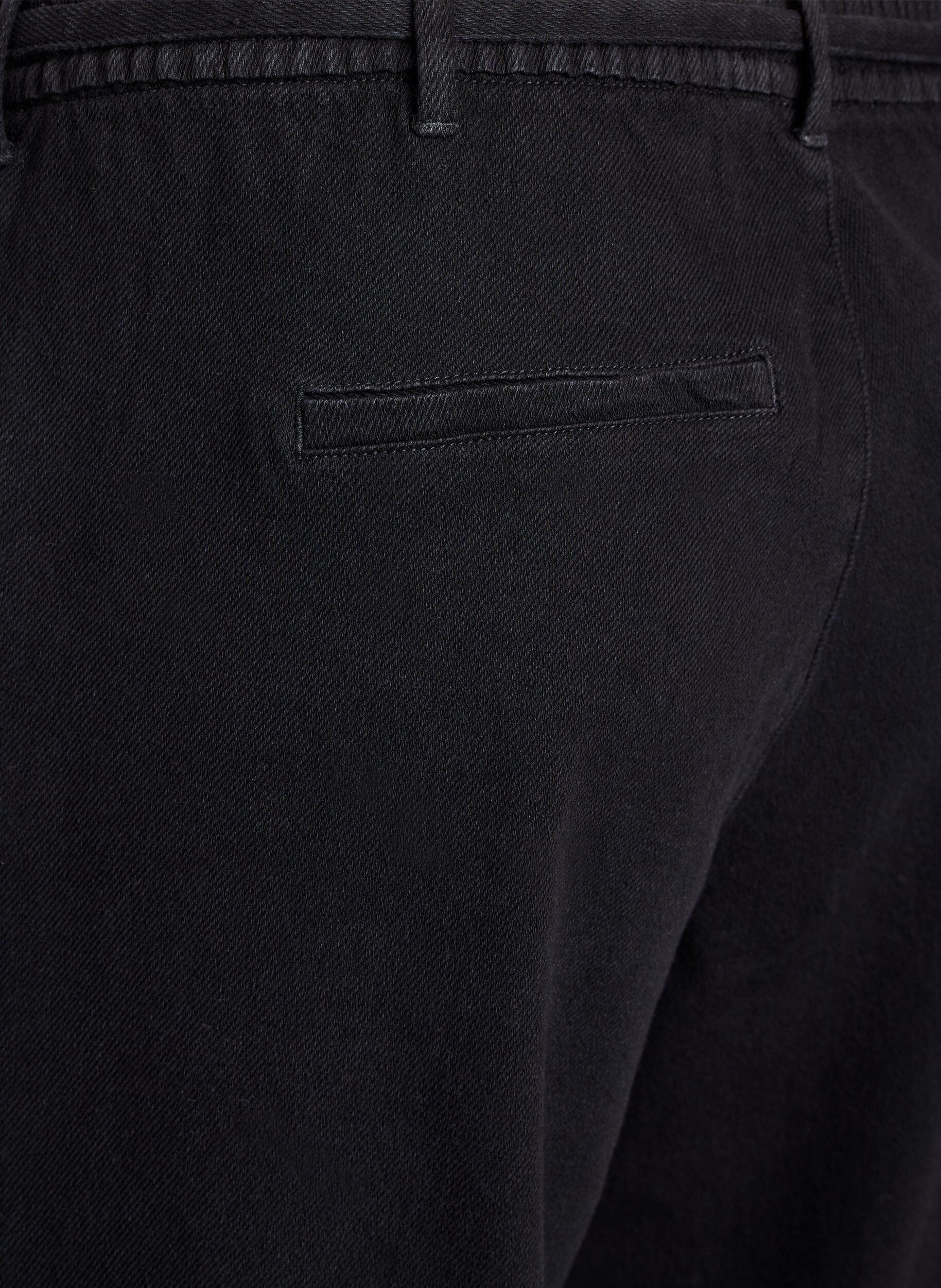 ZizziJean ample &agrave; ceinture &eacute;lastique et cordon de serrage, Noir, Packshot image number 3