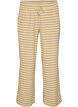 Pantalon de pyjama ray&eacute; &agrave; taille haute et coupe ample, Jaune clair, Packshot image number 0