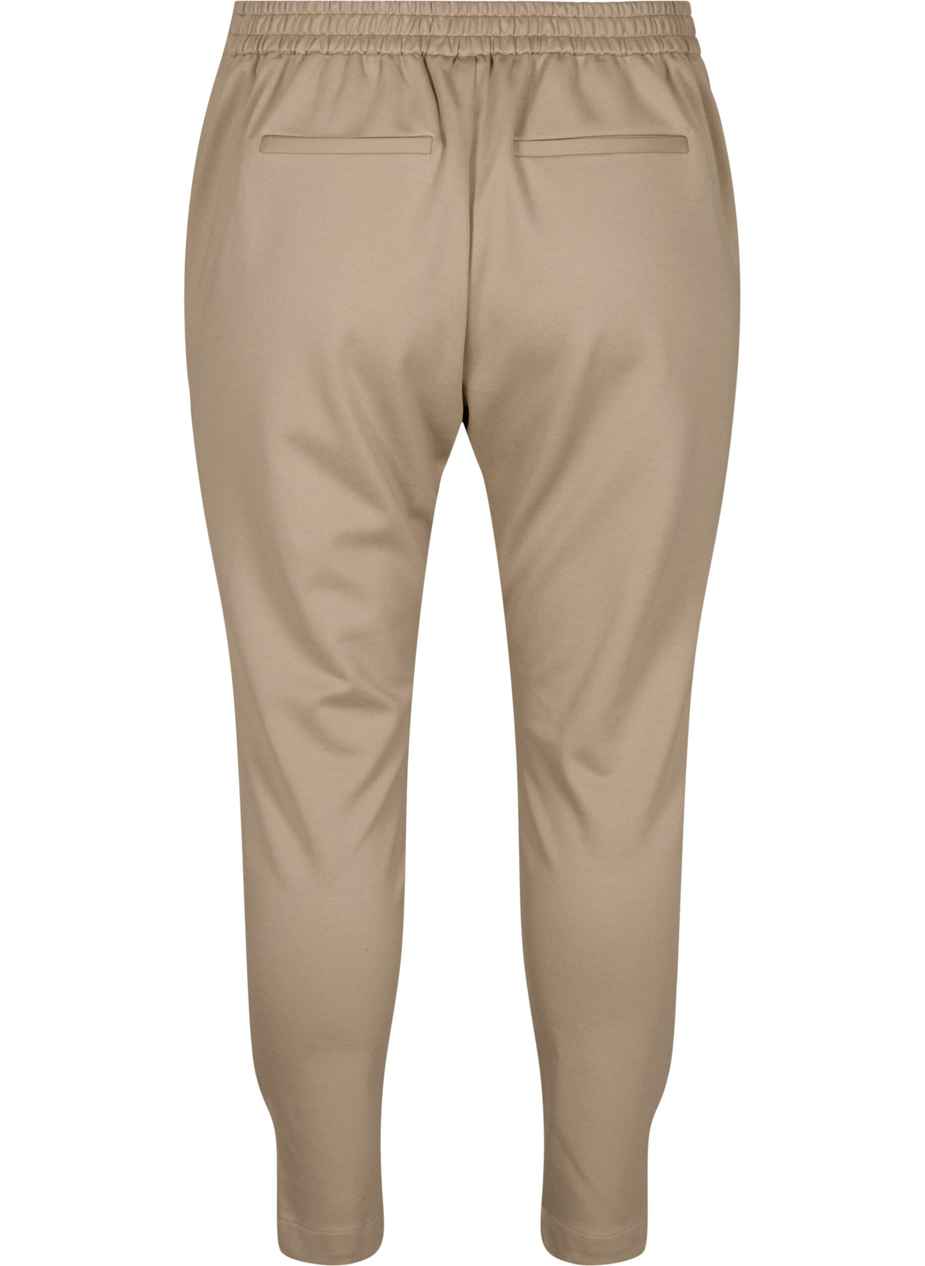 Zizzi Pantalon court avec poches, Beige, Packshot image number 1