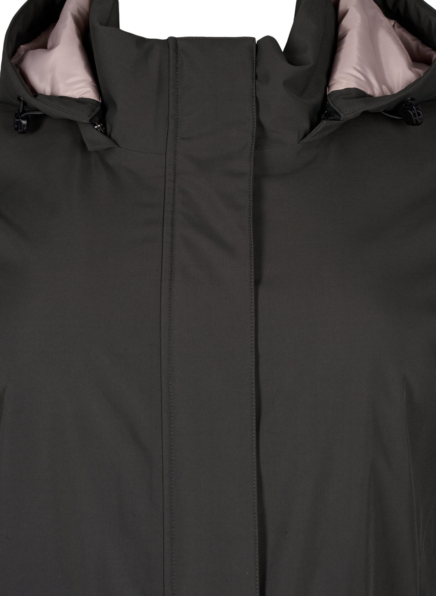 Zizzi Parka d'hiver fonctionnelle avec capuche, Raven, Packshot image number 2