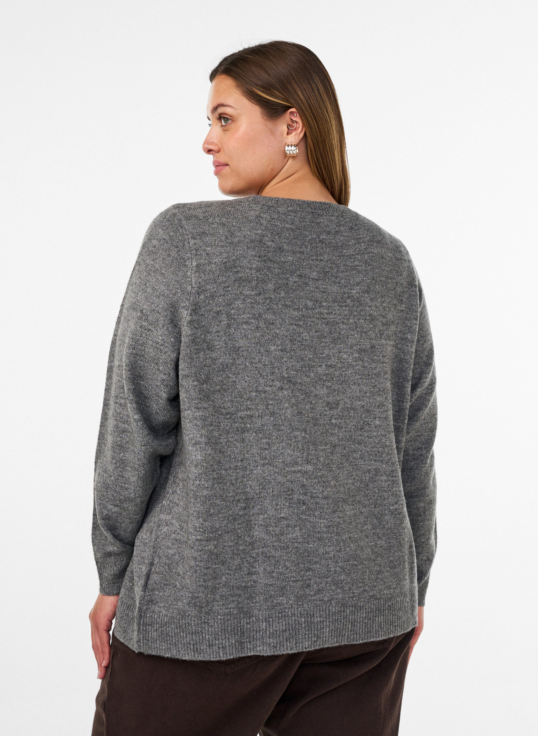 ZizziPull avec n&oelig;ud &agrave; paillettes, Gris, Model image number 2