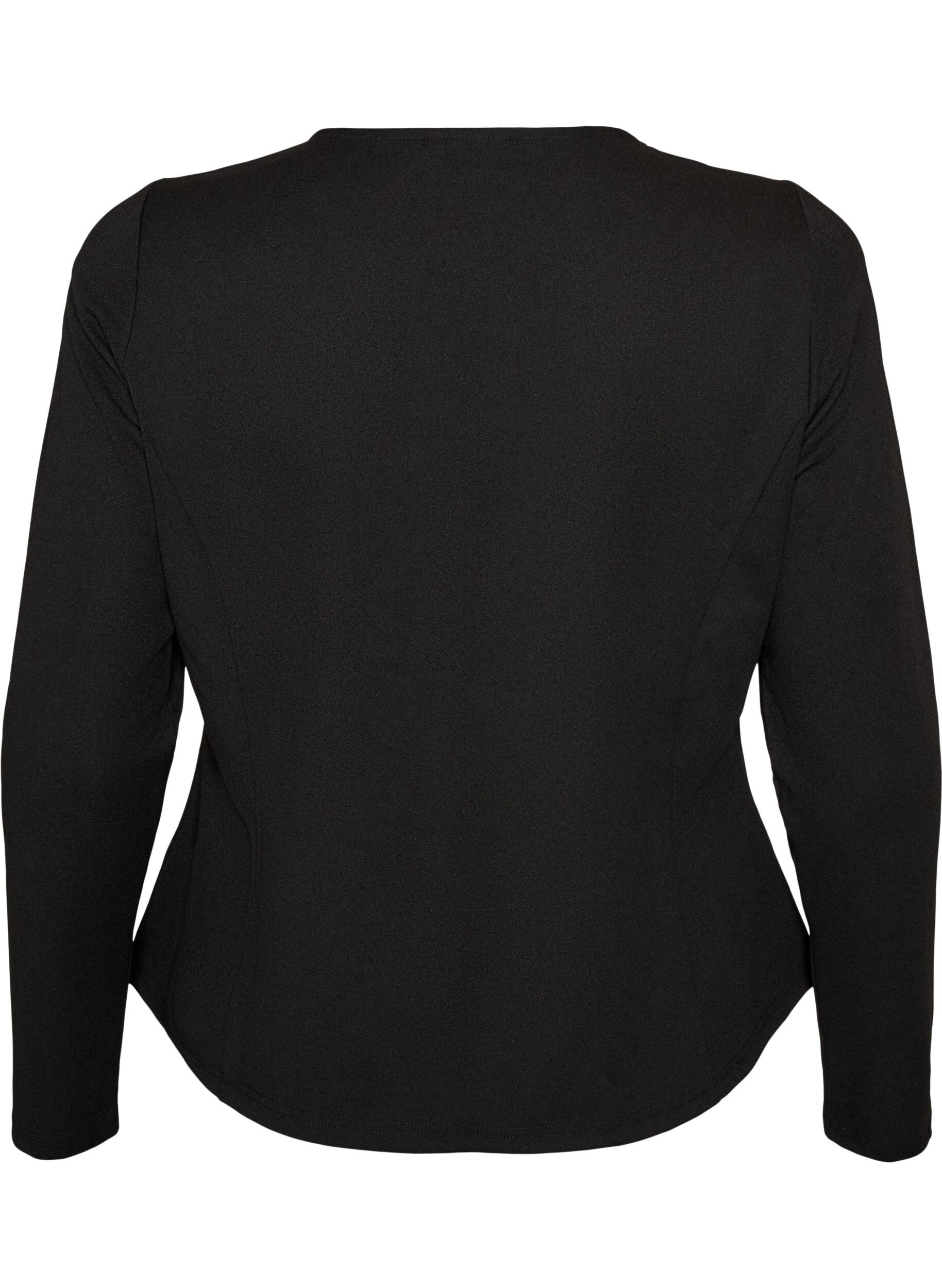 ZizziCardigan ajust&eacute; avec fermeture par n&oelig;uds, Noir, Packshot image number 1