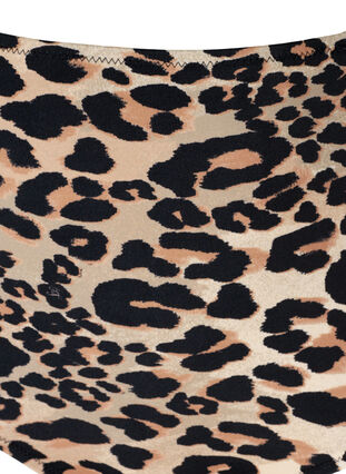 Bas de bikini taille haute à imprimé fleuri, Leopard Print, Packshot image number 2