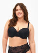 Soutien-gorge moul&eacute; avec r&eacute;sille, Noir, Model image number 0