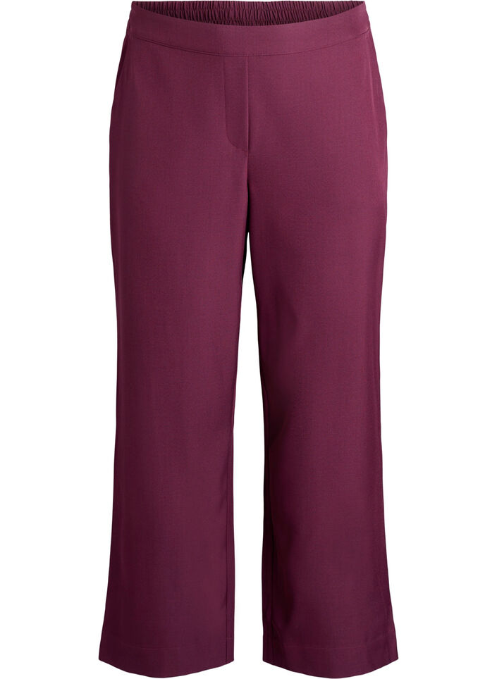 FLASH - Pantalon ample avec poches, Bordeaux fonc&eacute;, Packshot image number 0