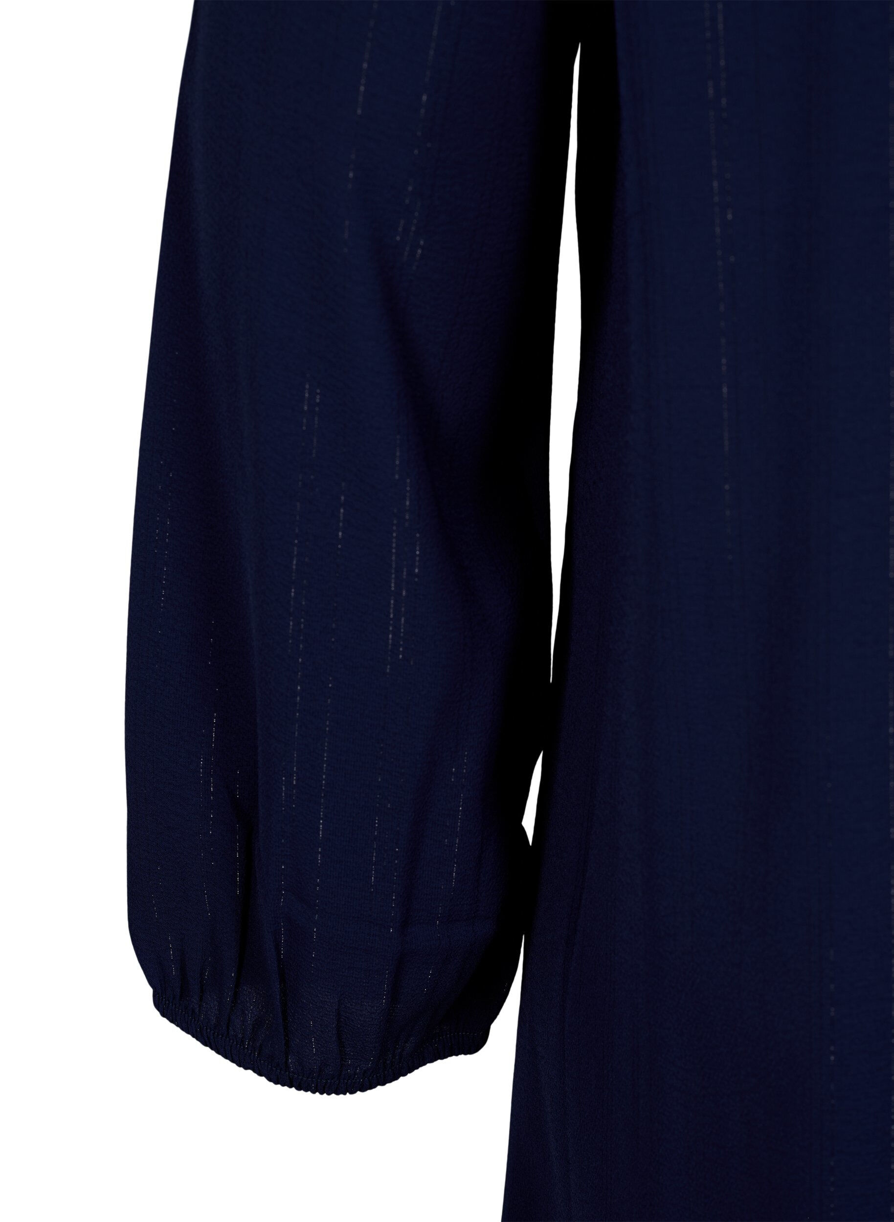 Zizzi Robe courte &agrave; volants et paillettes, Bleu, Packshot image number 3