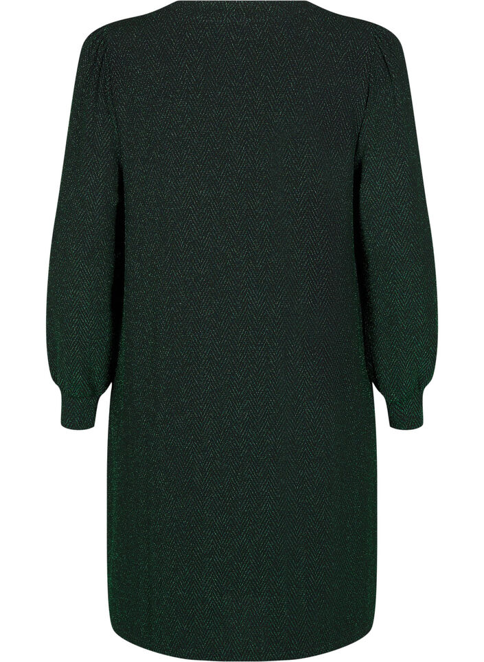 Robe avec un motif en zigzag et des paillettes, Scarab ZigZagShimmer, Packshot image number 1