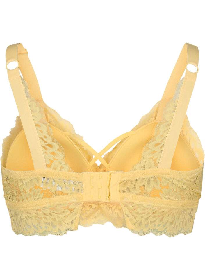 Bralette avec détail et rembourrage doux, Pale Banana ASS, Packshot image number 1