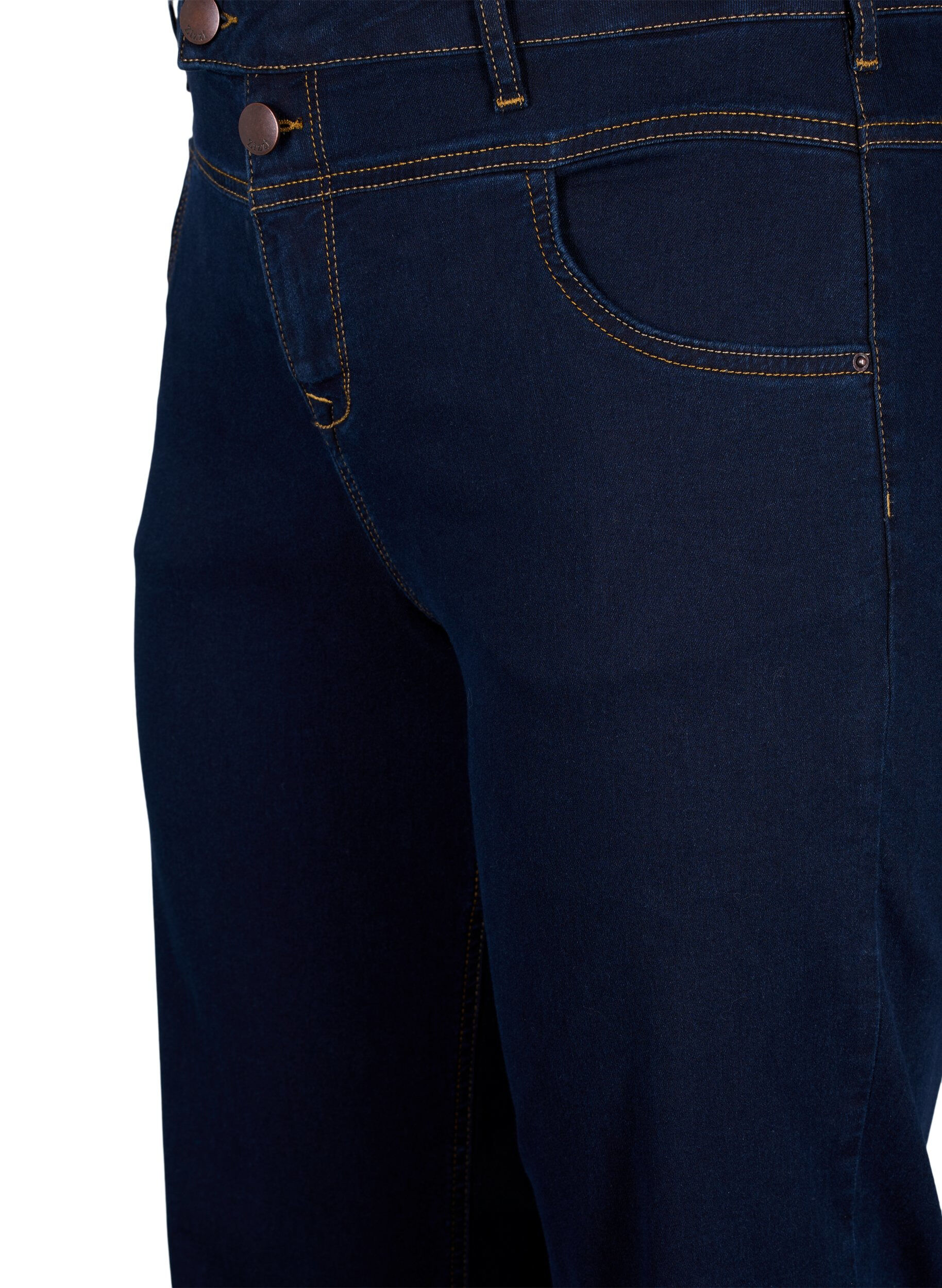 ZizziJeans Gemma taille haute coupe droite, Bleu, Packshot image number 2