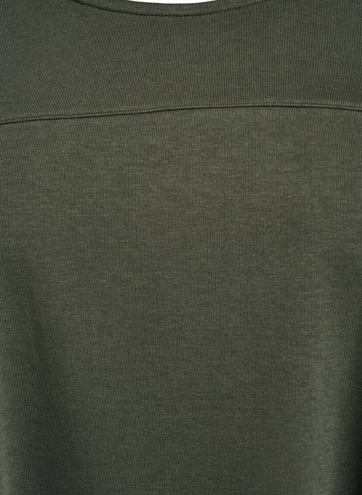 Robe en jersey à manches courtes et poches, Vert, Packshot image number 2