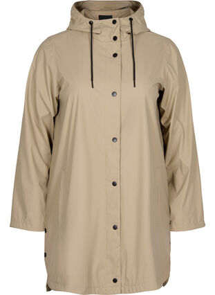 Manteau de pluie avec capuche et poches, Silver Min, Packshot image number 0
