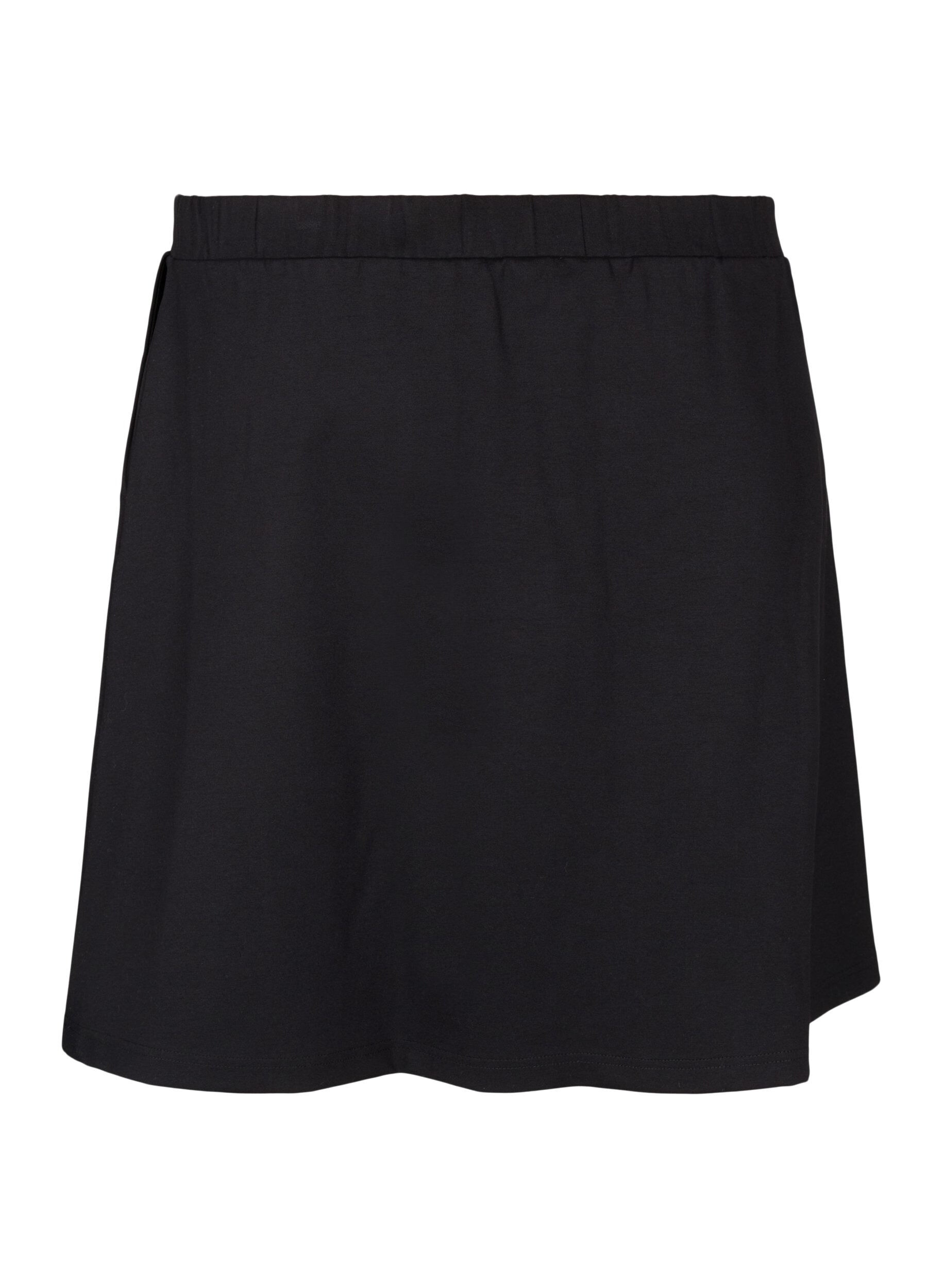 ZizziJupe patineuse en viscose, Noir, Packshot image number 1