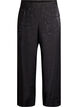 Pantalon ample &agrave; motif cachemire et taille haute, Noir, Packshot image number 0
