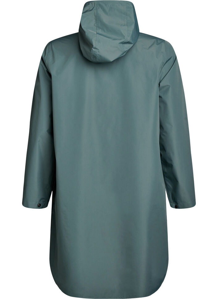 Veste de pluie avec poches et capuche, Vert fonc&eacute;, Packshot image number 1