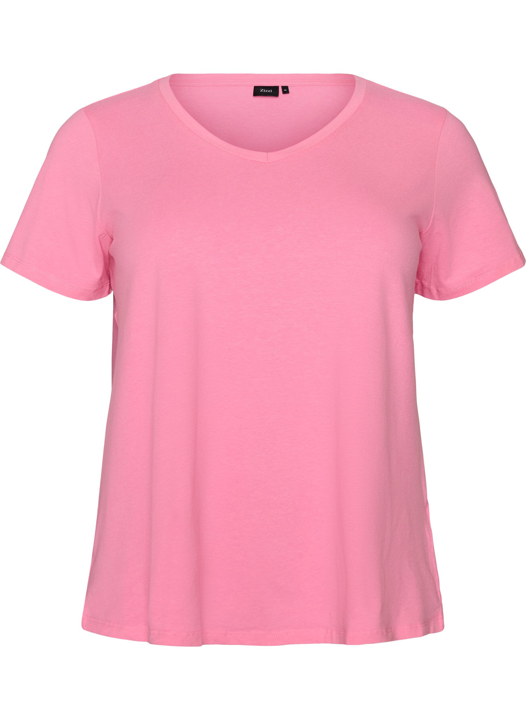 T-shirt en coton uni basique