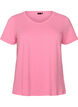 T-shirt en coton uni basique, Rose, Packshot image number 0