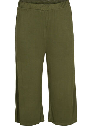 Pantalon de pyjama 7/8 en viscose, Ivy Green, Packshot image number 0