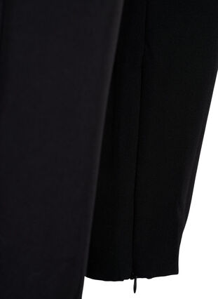 Pantalon avec des fermetures éclair au niveau des chevilles, Black, Packshot image number 3