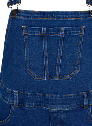 Robe à salopette en jean, Dark Blue Denim, Packshot image number 2