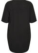 Robe en coton avec manches courtes et poches, Noir, Packshot image number 1