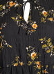 Robes &agrave; imprim&eacute; floral avec fermeture &agrave; cravate, Noir, Packshot image number 2
