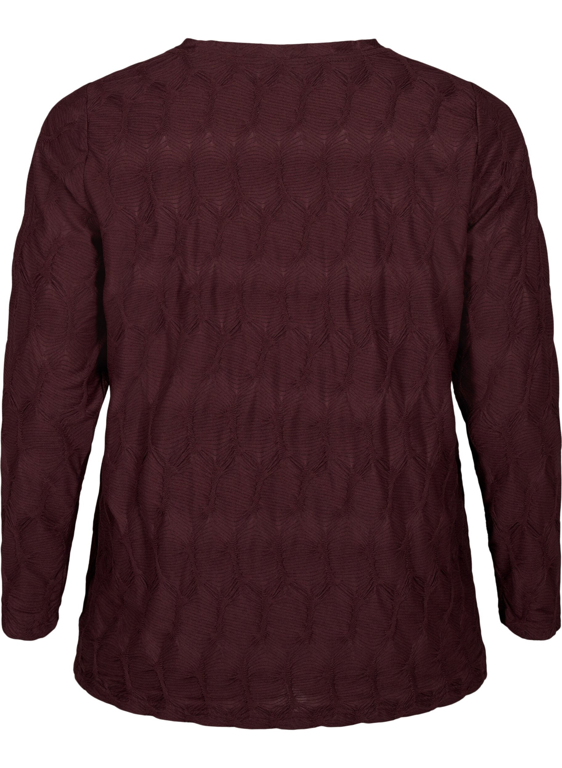 Zizzi FLASH - Chemisier &agrave; manches longues structur&eacute;	, Fudge, Packshot image number 1