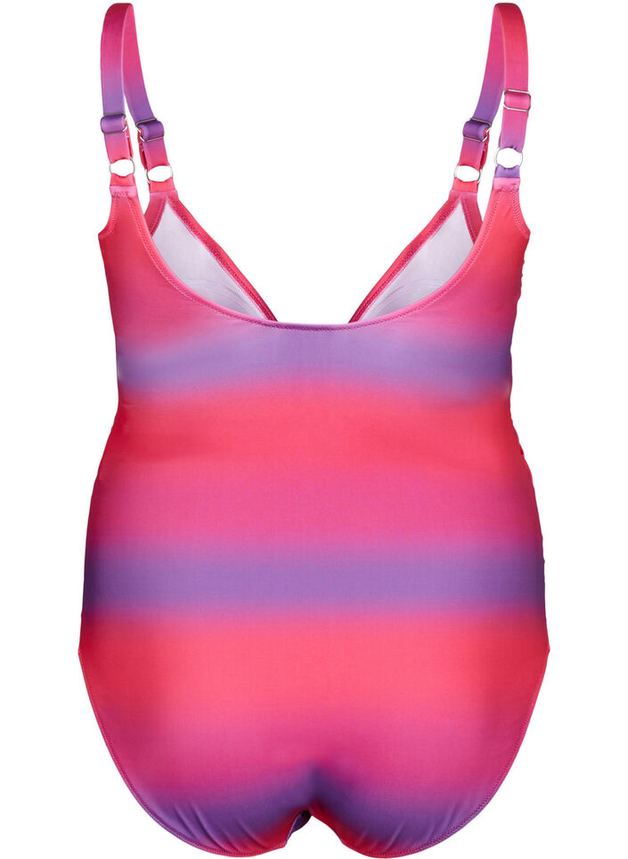 Maillot de bain imprimé avec un rembourrage confortable, Pink Comb, Packshot image number 1