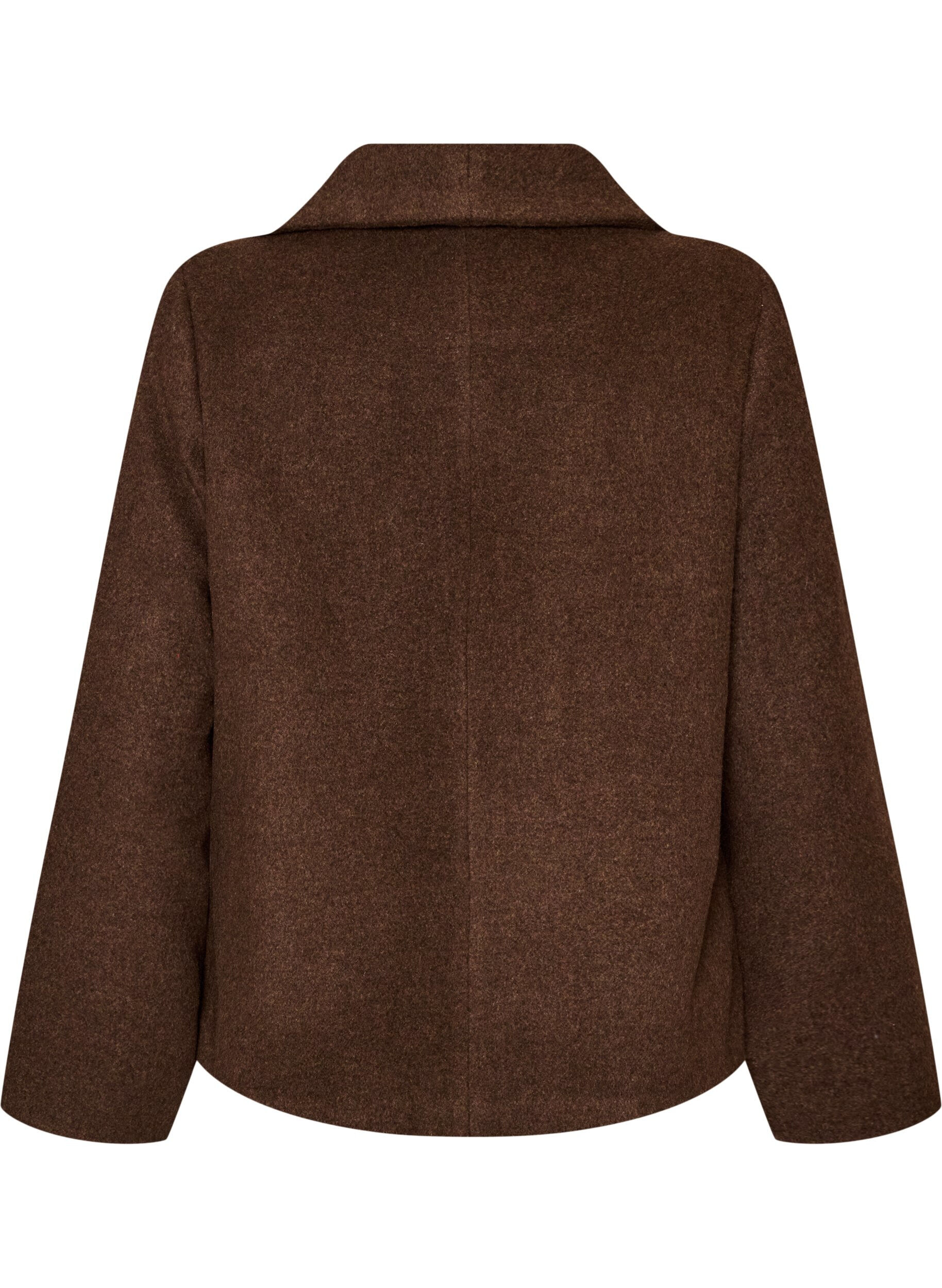 ZizziVeste courte avec boutonnage asym&eacute;trique, Marron, Packshot image number 1