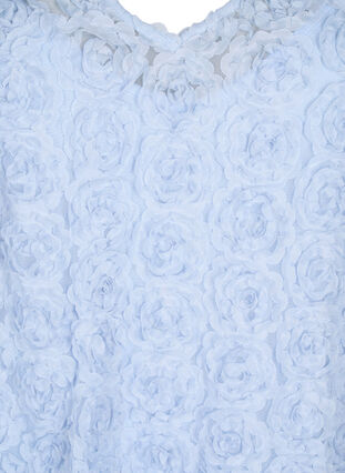 Robe de soirée avec fleurs en 3D, Cashmere Blue, Packshot image number 2