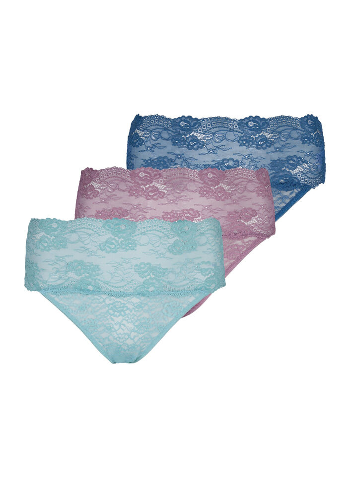 String en dentelle à 3 paires, Mix assortments AW, Packshot image number 0