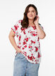 T-shirt avec imprim&eacute; floral, Rouge, Model image number 0