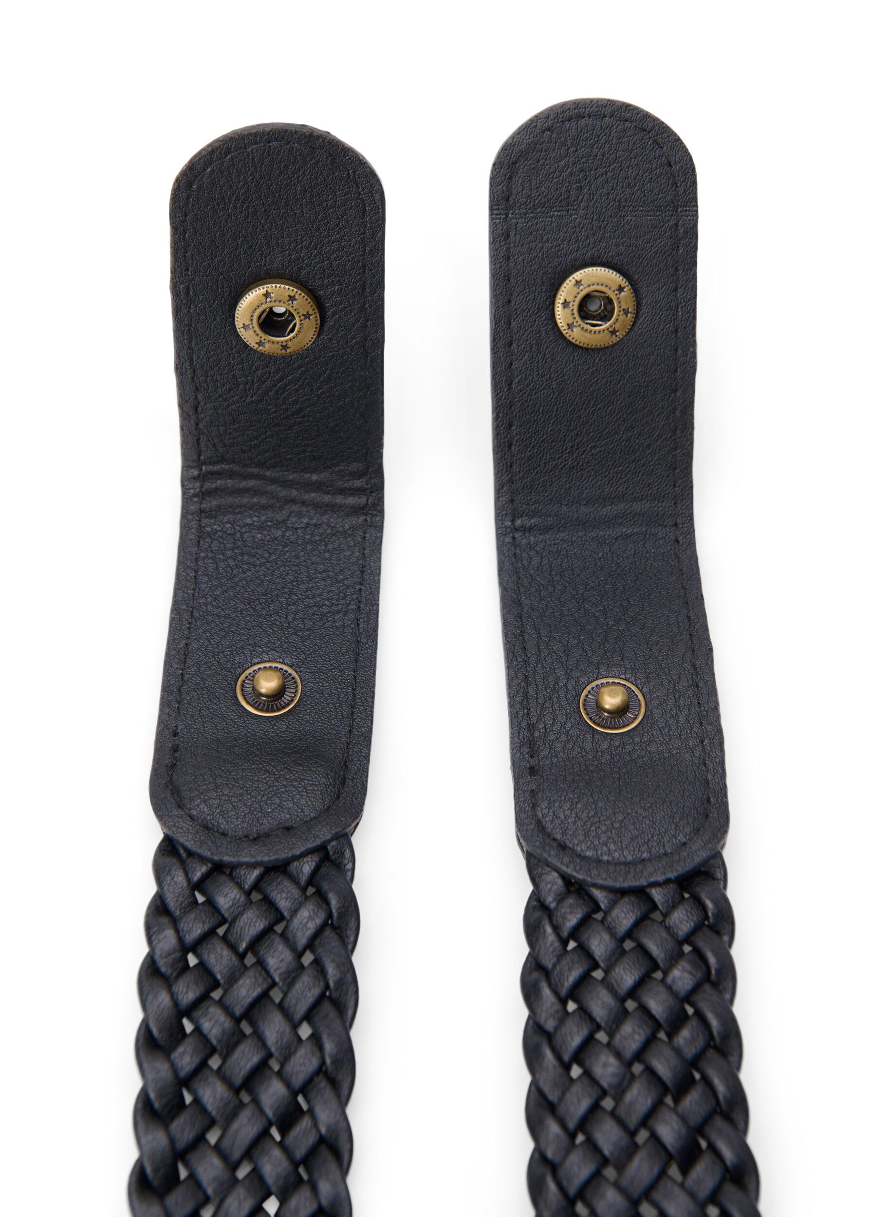 ZizziCeinture tress&eacute;e &eacute;lastique, Noir, Packshot image number 3