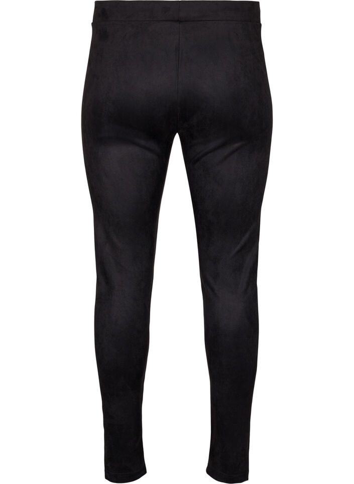 Leggings en imitation daim, Black, Packshot image number 1