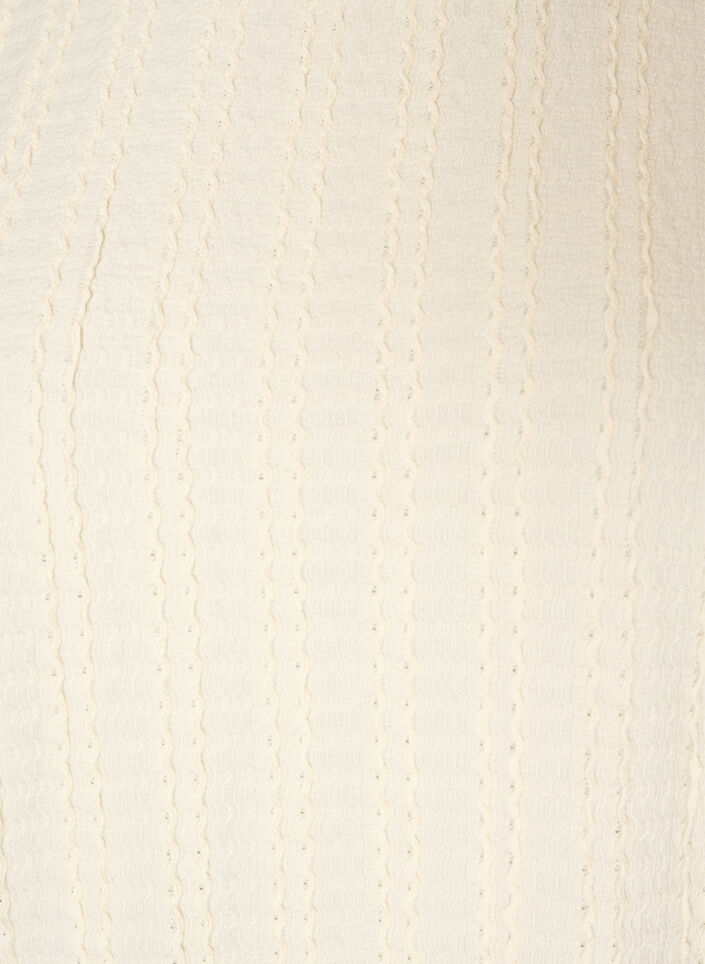 Blouse en jersey textur&eacute; &agrave; la silhouette ballon, Vanille, Packshot image number 2