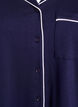 Chemise de pyjama en coton avec poche poitrine, Bleu, Packshot image number 2