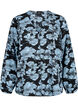Blouse avec col en V et imprimé, Black B. Flower AOP, Packshot image number 0