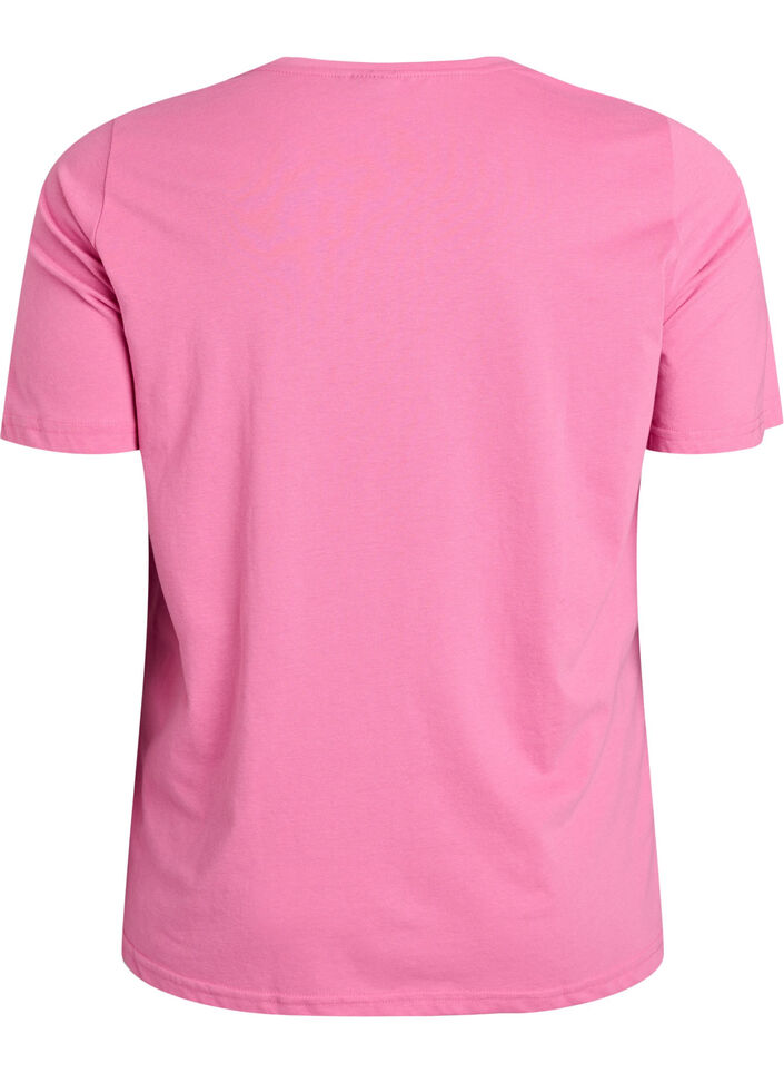 T-shirt imprim&eacute;, Rose, Packshot image number 1