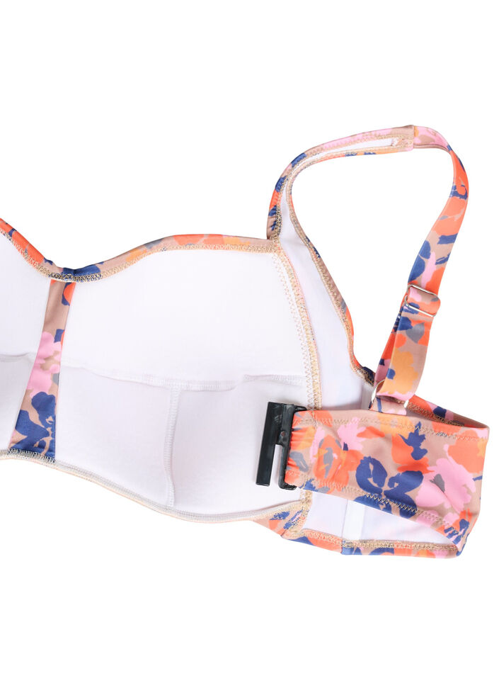 Haut de bikini imprimé, Retro Flower, Packshot image number 3